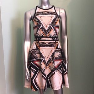 Fit and flare Mossimo printed tank dress